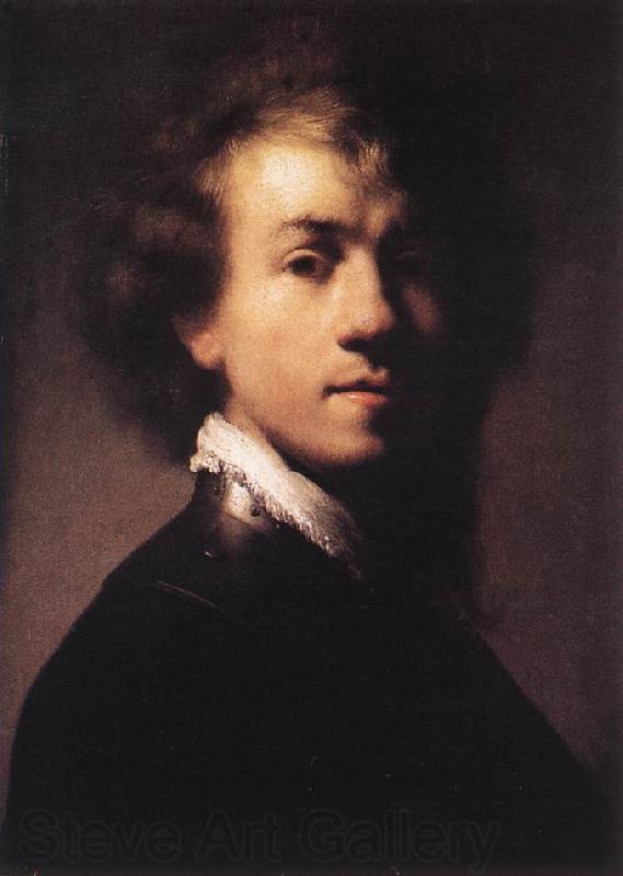 REMBRANDT Harmenszoon van Rijn Self-Portrait with Lace Collar Norge oil painting art